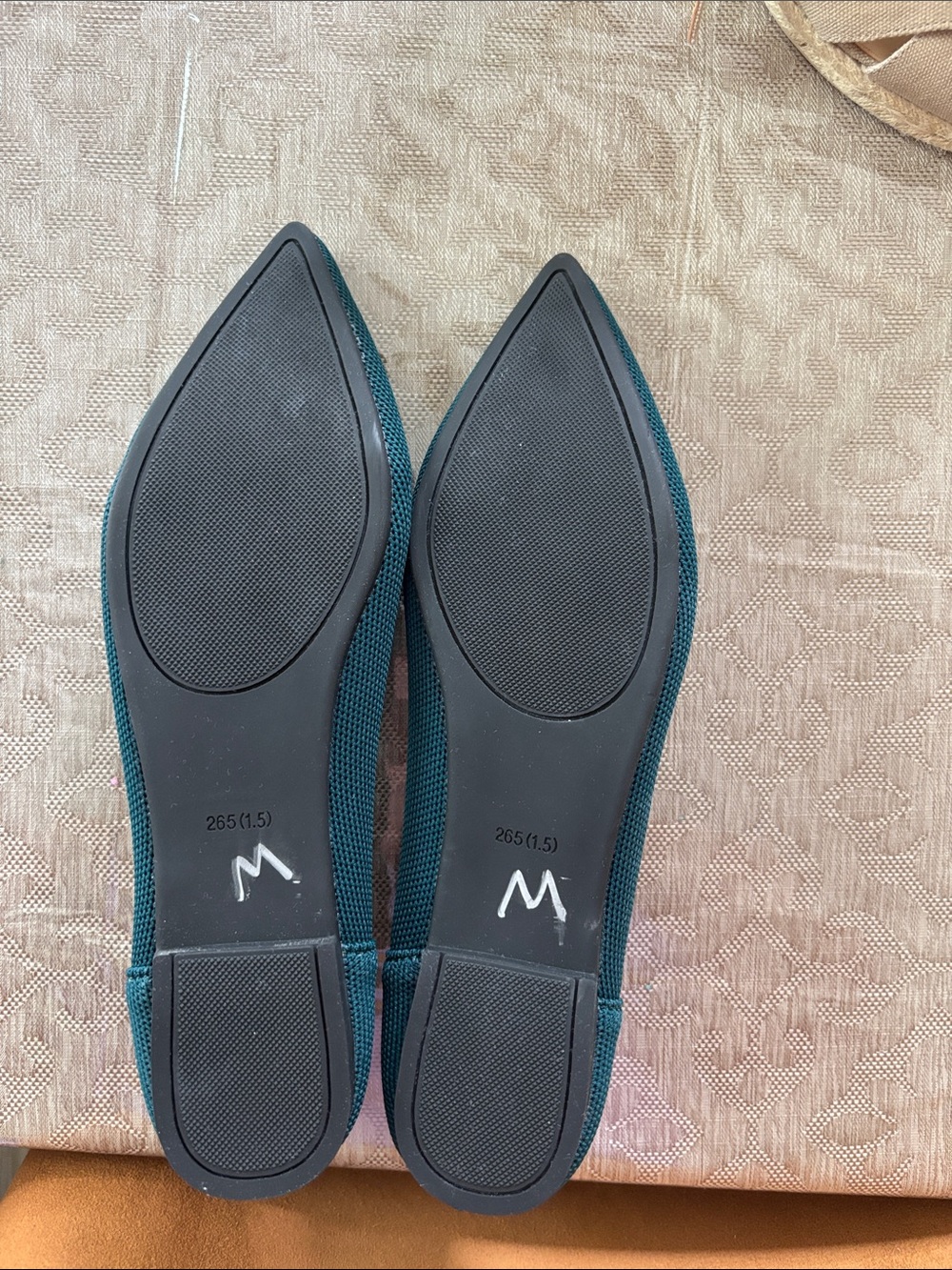 NWOT Semwiss Teal Pointed Toe Ballet Flats SZ 8.5 - Picture 13 of 14
